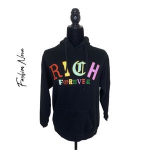 Fashion Nova Rich Forever Hoodie Size S